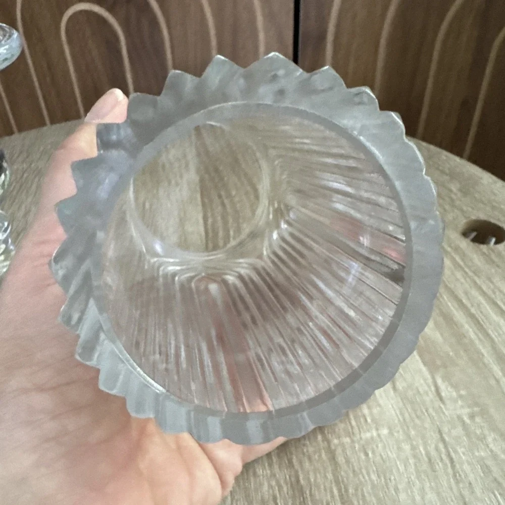 Bohemian Crystal Hurricane Candle Cover Holder Shade